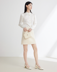 EP YAYING Elegant Woolen Skirt