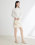 EP YAYING Elegant Woolen Skirt