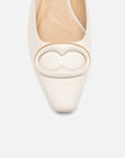 YAYING Double-E Blessing Button Flat Shoes