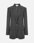 EP YAYING Gray Wool Blazer
