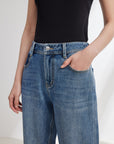 EP YAYING Four-way Stretch Rhinestone Jeans