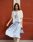 EP YAYING Traditional Chinese Style Floral Suspenders Dress