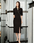 YAYING Chinese Style Waist-Cinched Dress