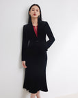 EP YAYING Velvet Suit Jacket
