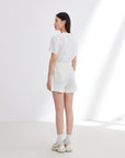 EP YAYING Tencel Cotton Denim Shorts