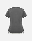 EP YAYING Linen Blend Crew Neck T-Shirt EGKEH9556AC