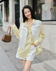 EP YAYING Subtle Jacquard Tencel Shirt EGKEA2108BY