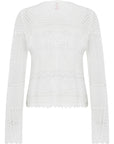 YAYING Jacquard Crew Neck Knit Cardigan EPKES9112AW