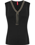 YAYING Black Sleeveless Knit Top