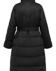 YAYING Cashmere Waist-Cinched Down Coat EPKIGY202AH