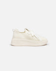 EP YAYING Chunky Sole White Knit Sneakers EAKAOXC02AW
