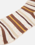 EP YAYING Days of the Week Puppy Embroidered Striped Mid-Calf Candy Socks