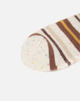 EP YAYING Days of the Week Puppy Embroidered Striped Mid-Calf Candy Socks