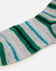 EP YAYING Days of the Week Puppy Embroidered Striped Mid-Calf Candy Socks