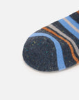 EP YAYING Days of the Week Puppy Embroidered Striped Mid-Calf Candy Socks