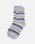 EP YAYING Days of the Week Puppy Embroidered Striped Mid-Calf Candy Socks