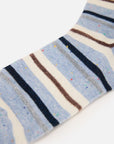 EP YAYING Days of the Week Puppy Embroidered Striped Mid-Calf Candy Socks