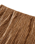 YAYING Gold Pleated Skirt