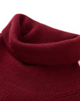 YAYING Red Turtleneck Knit Top