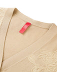 YAYING Heavy Embroidery Knitted Cardigan