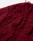 EP YAYING Red Knit Sweater