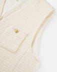EP YAYING White Yak Wool Vest