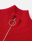 EP YAYING Red Knit Sweater