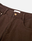 EP YAYING Brown Straight Leg Pants