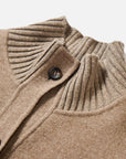 EP YAYING Silk-Wool-Cashmere Tweed Coat