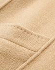 EP YAYING Alashan Cashmere Double-Face Stand-Collar Coat