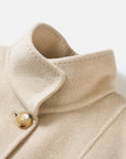 EP YAYING Alashan Cashmere Double-Face Stand-Collar Coat