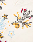 YAYING Embroidered Wool-Cashmere V-Neck Sweater Vest