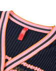 YAYING Striped Knit Cardigan