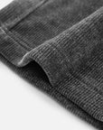 EP YAYING Black Textured Fabric Pants
