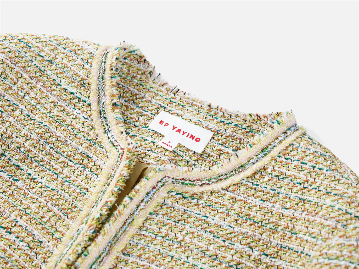 EP YAYING Tweed Jacket Cropped Coat EGKPC1242AG