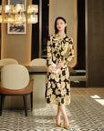 YAYING Printed Mulberry Silk Dress