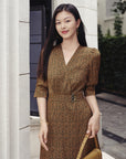 YAYING One-Piece Tea-Length Dress