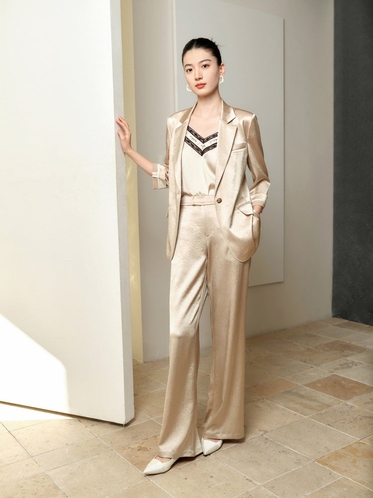 EP YAYING acetate suit blazer