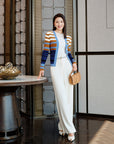 YAYING Wool V-Neck Knit Cardigan