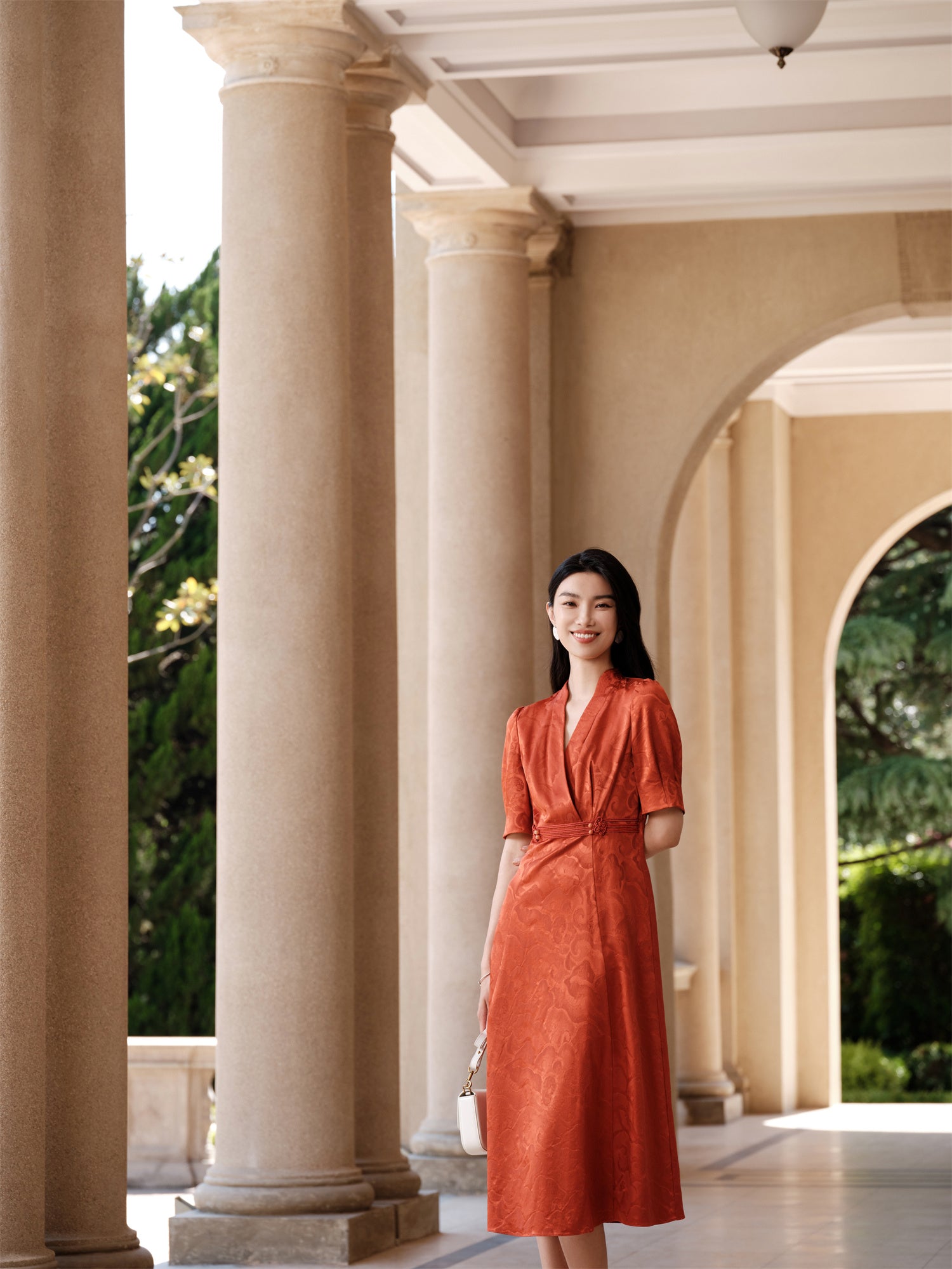 YAYING Mulberry Silk Red Dress