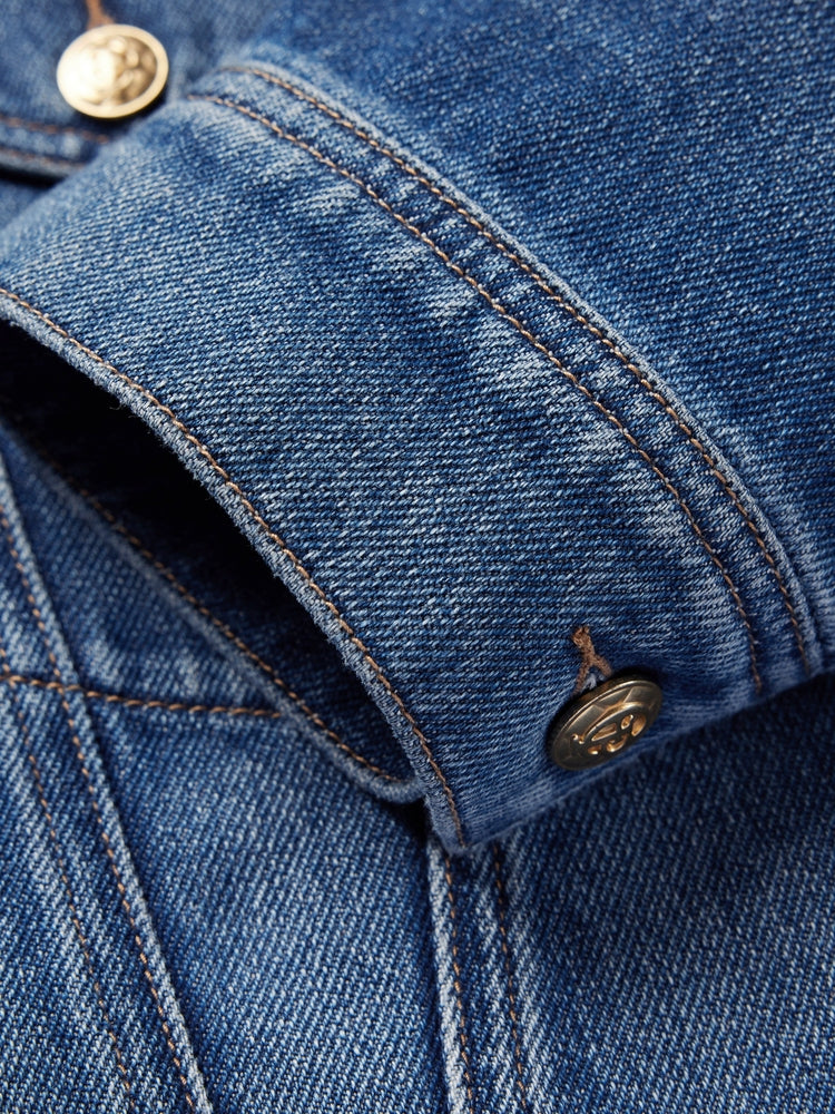 EP YAYING Cloud Denim Cotton Jacket