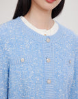 EP YAYING Wool Knitted Cardigan