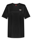 YAYING Acetic Acid Square Shoulder T-shirt