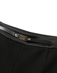 YAYING Merino Wool Micro Flare Black Pants