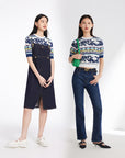 EP YAYING Round Neck Knitted Sweater