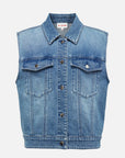EP YAYING Vintage Cotton Denim Vest