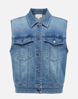 EP YAYING Vintage Cotton Denim Vest