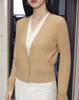 YAYING Cashmere Faux Two-Piece Knit