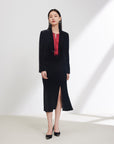 EP YAYING Velvet Suit Jacket