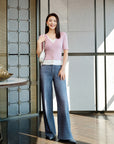 YAYING Color-Blocked Two-Piece Knit